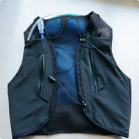 Running Vest Backpack Zippered Pockets Sleeveless Vest Backpack Elastic Lacing Outdoor Gear for Hiking, Bicycling