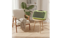 Clear-Front Reptile Habitat with Viewing Panel Ventilated Reptile Enclosure Indoor Turtle Tank Escape-Proof for Tabletop