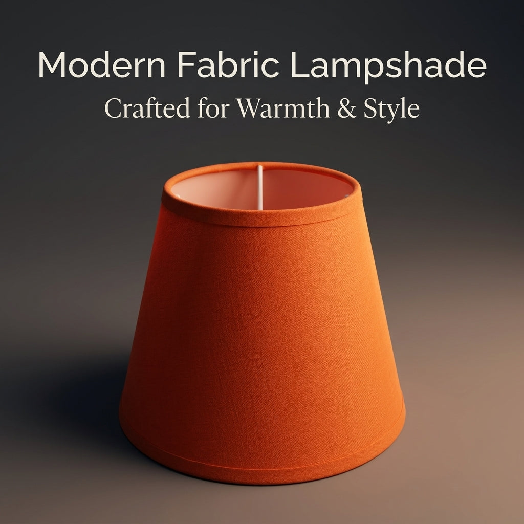 Table Lamp Shade with Grid Textured Linen Material for Bedroom Lighting, Pleated Lampshade for Living Room with PVC Backed Structure