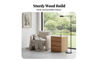 Minimalist Design 3-Drawer End Table Modern Design 3-Drawer Chest Spacious Storage Nightstand Sturdy Construction for Apartment Dwellers, Homeowners, Students, Home, Guest Room, Hallway