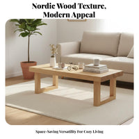 Multi-Function two-in-singleUse Coffee and Dining Table Nordic Design transformable elevatingTop Table Space-Saving Living Room Furniture Minimalist Aesthetic for Apartment Dwellers, Homeowners, Young Adults, Small Spaces, Home