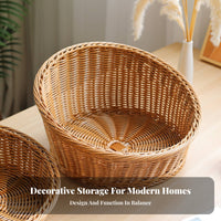 Angled-Mouth Round container adaptable Household Storage Easy to Clean for Hosts