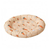 Padded Pet Cooling Mat Round Summer Pet Bed Mat Soft Portable for Warm Weather
