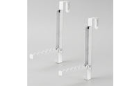2 Pieces Foldable over-the-Door Hooks Space-Saving over the Door Hanger Slim Versatile for Bathroom, Entryway