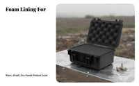 Portable Instrument Case Large Capacity Waterproof Equipment Case Shockproof Tool Box Sturdy Duty Dustproof for Travel