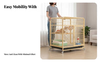 Spacious Design Multi-Level Feline Condo Easy to Clean Multi-Level Feline Playpen Sturdy Construction Pet Enclosure Secure Locking System for Indoor, Indoors, Living Room, Apartment