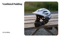 Kids Full Face Helmet With Safety Glow Child Versatile-Sport Helmet Ventilated Adjustable Fit for Young Children
