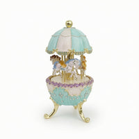 Whirligig Music Box Ornate Ornament Collectible Tabletop Decor for Shelf