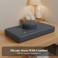 Anti-Collapse Beauty Bed Pillow High-Rebound Foam Face Hole Pillow Skin-Friendly Material for Spa Therapists, Home Users, Rehab Center