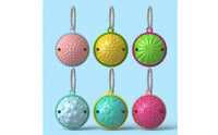 6 Pieces Portable Keychain Fidget Ball Soft Textured Fidget Ball Easy to Clean Novelty Item Multisensory for Travel
