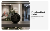 24 Pieces Black Christmas ornament Set Electroplated Hanging Bauble Multi-Finish