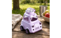 BPA-Free Plastic Plastic Cartoon Car Cup Clear Lid Children's Straw Cup Rounded Details Kids Tableware