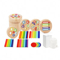 Sorting Cylinder with Drawstring Bag Child-Centered Shape-Sorting Toy Shape Sorter Educational Early Learning for Toddlers