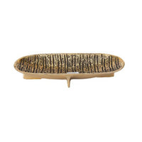 Fruit Tray Distressed Centerpiece Bowl Retro Metal Bowl with Footed Base for Living Room