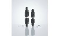 2 Pieces Ball Stopcock with Quick Connector Smooth Action Inline Shut off Ball Stopcock Tubing Connector with Control Lever for Water Circulation