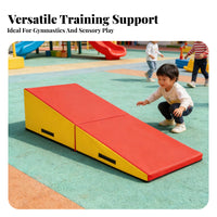 Triangular Slope Pad Firm-Density Foam Incline wedges Mat Child Tumbles wedges for Young Children, Beginners