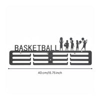 Drill-Effortless Installation Sports Medal Display Hanger Sturdy Metal Construction Race Medal Holder High Capacity Runner Achievement Display Matte Black Finish for Athletes, Bedroom