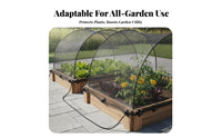 Lightweight Black Mesh Plant Cover with Clips Polyester Mesh Cover Folded Garden Protection Net Foldable for Patio