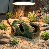 Naturalistic Aquarium Decorations, Brown Resin Stump Fish Aquarium Accessories, Freestanding Reptile Accessories