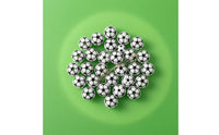 100 Pieces 12 Mm Acrylic Football Beads Through Hole Football Beads