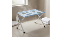 Quick Drying Foldable Pet Bathing Stand Metal Tube Collapsible Dog Washing Station Eight-Hole Mesh Grooming Stand