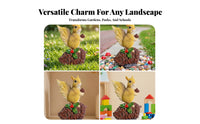 Natural Pose Squirrel Figurine Textured Resin Squirrel Figurine