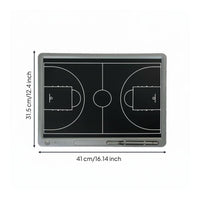 Single-Press Erase Basketball Soccer Coaching Clipboard Rewritable LCD Strategy Board Paperless Design for PE Teachers, Locker Room