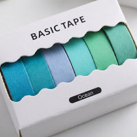 Washi Tape Rolls Set for Journaling, Solid Color Decorative Paper Strips for Scrapbook, Japanese Craft Supplies for Bible and DIY Projects