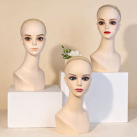 Wig Shop Display Head Model Window Prop Short Model Head for Necklace Scarf Hat Photo Stand Simulation Model
