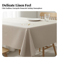 Water Resistant Dining Table Mat Oil-Resistant Water Resistant Table Protector Non-Slip Rectangular Tablecloth for Homeowners, Hosts, Kitchen