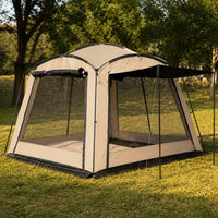 Outdoor Camping Tent for 6-8 People, Double Layer Sunscreen Rainproof, Thickened for Travel and Home Use