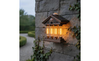 Wireless Installation Solar Motion Sensor Wall Light No Wiring Required Solar Wall Light Energy Saving Waterproof Garden Sconce Weather-Resistant for Courtyard, Patio, Front Door, Fence