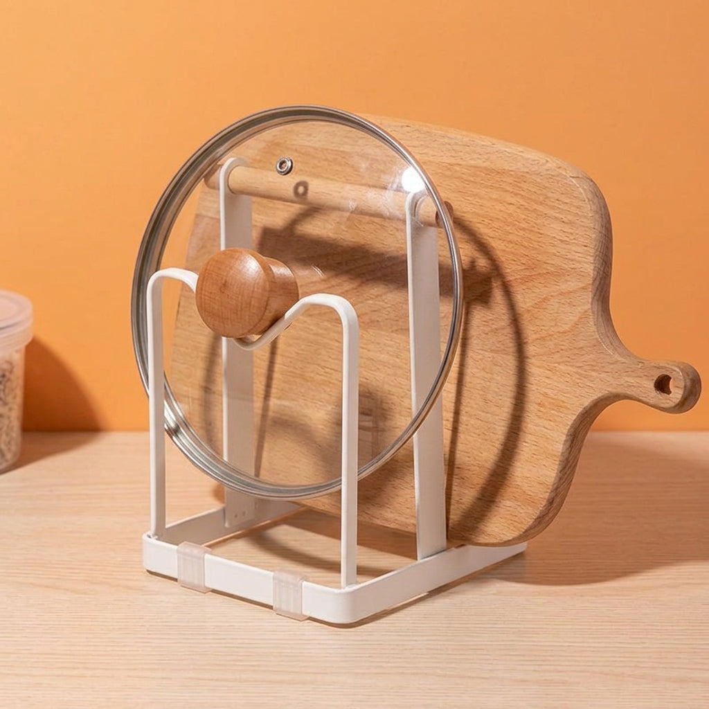 Pot Lid Kitchen Cupboard Organiser, Pot Lid Rack, Pan Organiser for Cupboard, Small Kitchen Storage Solution
