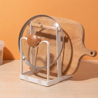 Pot Lid Kitchen Cupboard Organiser, Pot Lid Rack, Pan Organiser for Cupboard, Small Kitchen Storage Solution