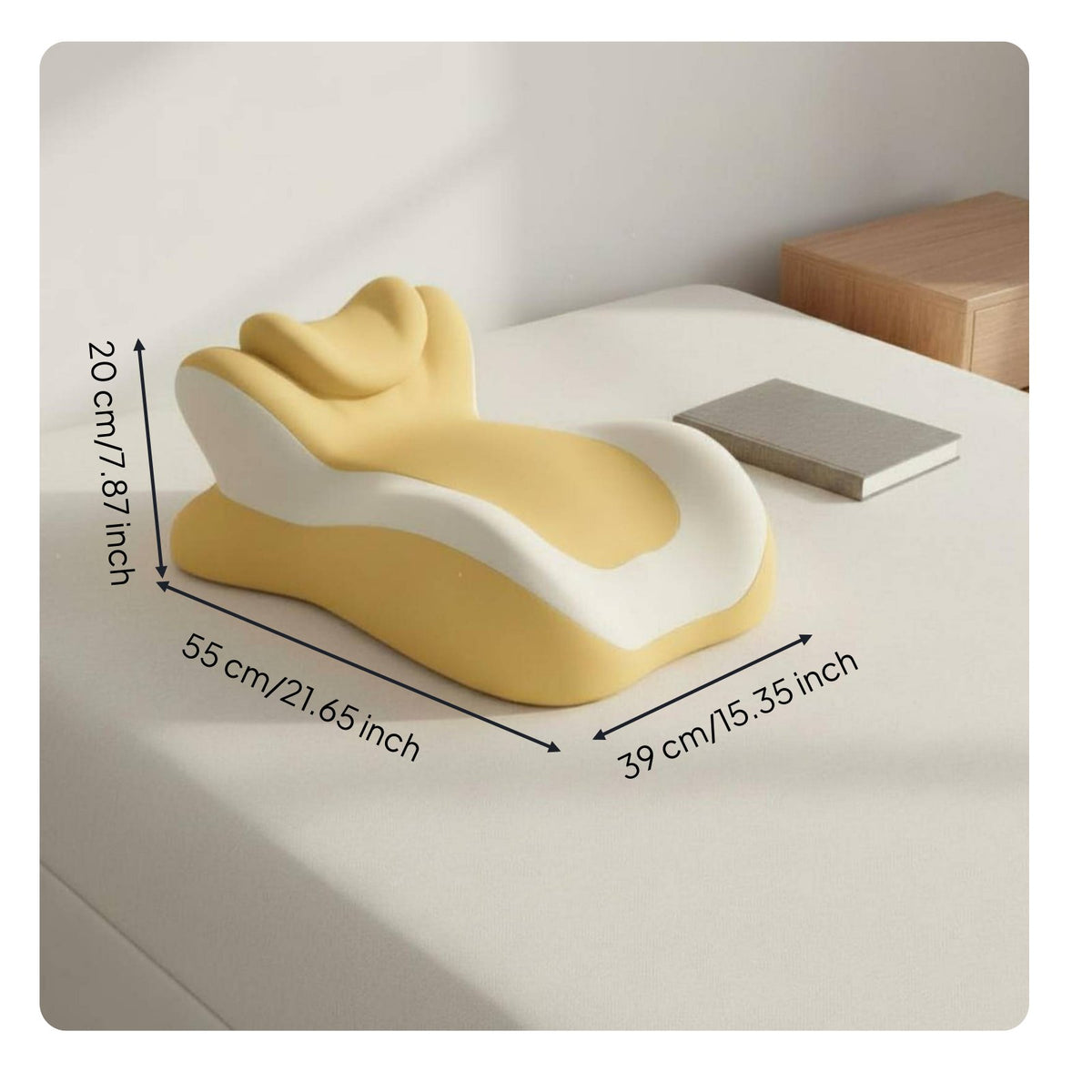 Prone Sleeping Pillow Back Pain Relief Bed Reading Pillow for Napping