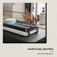 Kitchen Storage Rack, Stainless Steel Sink Gap Organizer for Towels, Sponges, Countertop