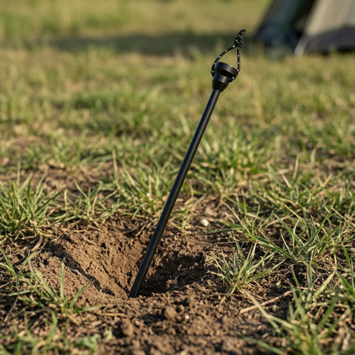 light  Stand with Ground Stake Portable Lantern Pole with Hook Lightweight Outdoor Lantern Stand for Camp, Anglers, Camping, Picnics, Backyard