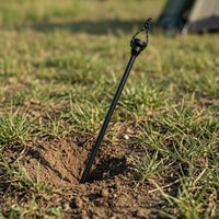 light  Stand with Ground Stake Portable Lantern Pole with Hook Lightweight Outdoor Lantern Stand for Camp, Anglers, Camping, Picnics, Backyard