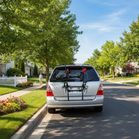 Adjustable Trunk-Mounted Bike Rack Universal Compatibility Trunk-Mounted Cycle Rack Hanging Rear Bike Carrier Easy to Install for Weekend Rides