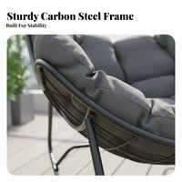 Nordic aesthetic Upholstered rocking seat Light Luxury Aesthetic Rocking Chair High spinerest Indoor Furniture Thick Padded padding for Apartment Dwellers, Homeowners, Balcony, Living Room, Bedroom, study corner