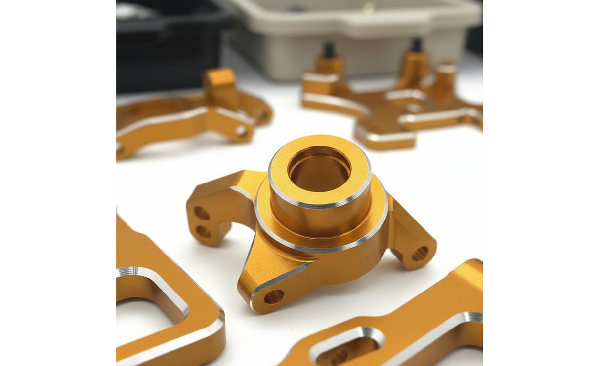 1:14 1:12 Metal Upgrade Kit High Strength Aluminum RC Car Modification Set Precision Engineering Aluminum Shock Absorption System Arm Set for Rough-Terrain