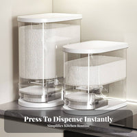 Moisture-Proof Countertop Rice Storage Bin Airtight Seal Sealed Rice Dispenser Large Capacity