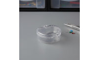 Fruit-Shaped Box Versatile Transparent Box Compact Small Organizer Container for Workbench, Craft Room, Desk Drawer
