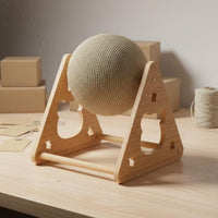 Claw Sharpening Cat Ball Scratcher Stand Sturdy Cat Scratching Ball Stable Design Pet Supplies Furniture Protection