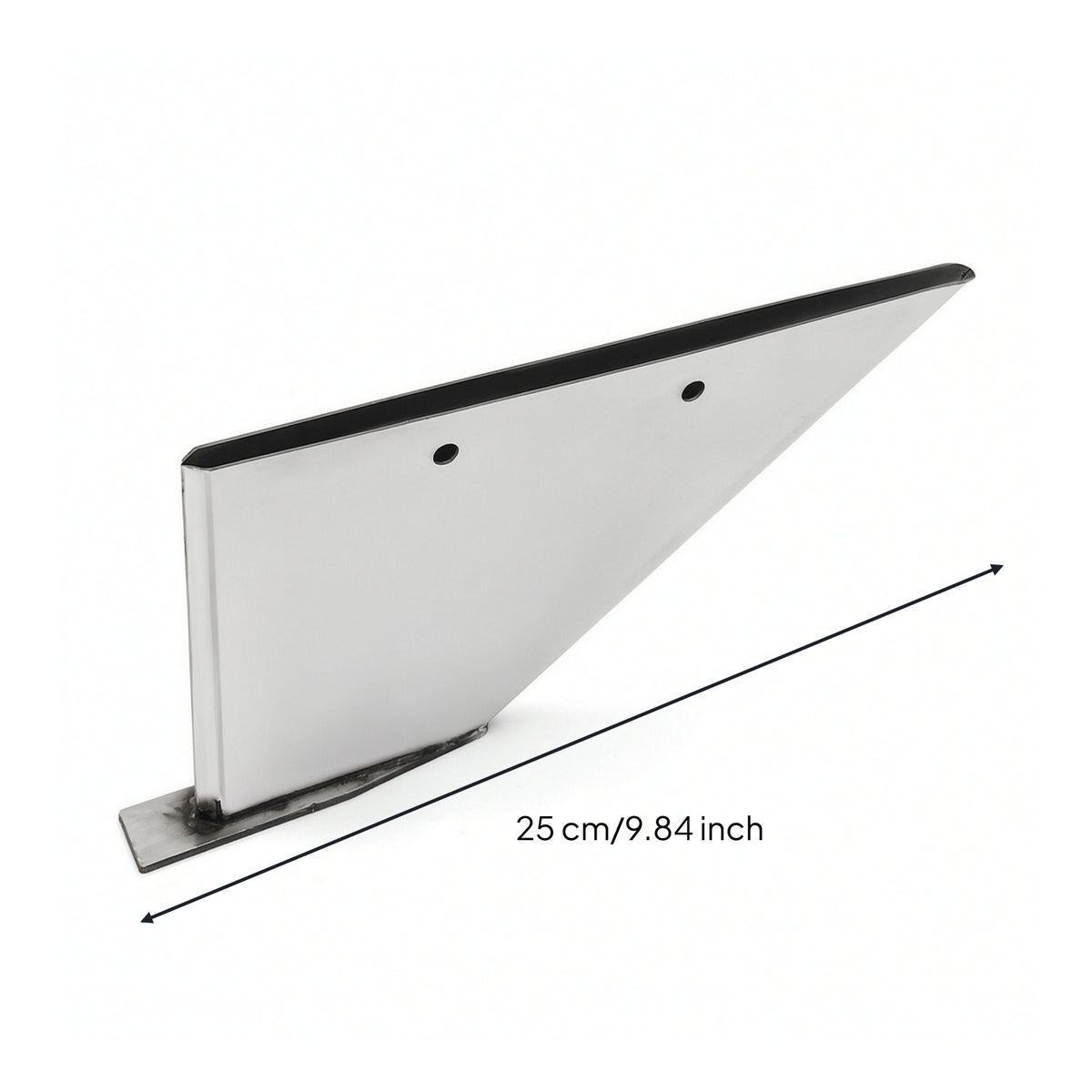 Outboard Tail Fin with Hardware Stainless Steel Outboard Motor Tail Fin Resistant Hydrodynamic Stabilizer Fins Kit for Marina Mechanics