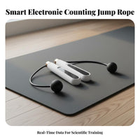 Smart Counting Bound Rope Knot-Unrestricted Digital Skipping Rope Portable Adjustable Length for Adults, Home Exercise