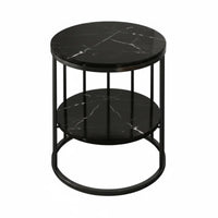 Light Luxury & design curved based End Table Space-Saving Household Furniture Multi-Functional Snack Stand Minimalist Design for Apartment Dwellers, telecommuting Workers, Living Room, Bedroom, Small areas, Home Office