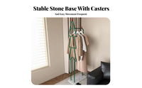 Movable Complimentarystanding Coat Tree Space-Saving Tree-Shaped Clothes Rack Sturdy Construction Garment Stand Light Luxury Aesthetic for Apartment Dwellers, Homeowners, Bedroom, Living Room, Entryway, Hallway