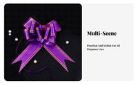 Multi-Colored Book-Binding winged ribbon adornment Easy to Use Pullcord ribbon adornment Reusable Decorative Supply Elegant Design for Students, educators, Party Planners, Classroom Decoration, Birthdays, Holidays, Weddings