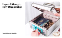 Portable currency Safe sturdy 3-digit code securing mechanism securing mechanism Safe Box Sturdy Build for Dorm Room